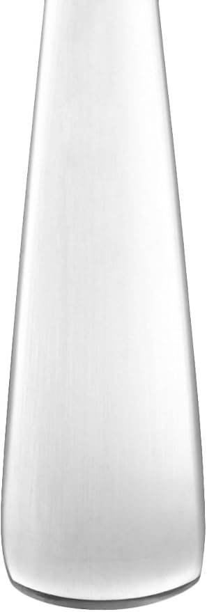 Amazon Basics 20-Piece Stainless Steel Flatware Set with Square Edge, Dishwasher Safe, Simple Design, Service for 4, Silver