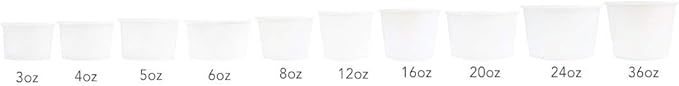 UNIQ 4 oz 1000 Pack Green Polka Dot Ice Cream Cups | Disposable Leak Resistant Paper Dessert Cups for Ice Cream, Frozen Yogurt & Gelato | Small Food Serving Cups for Parties, Catering & Business