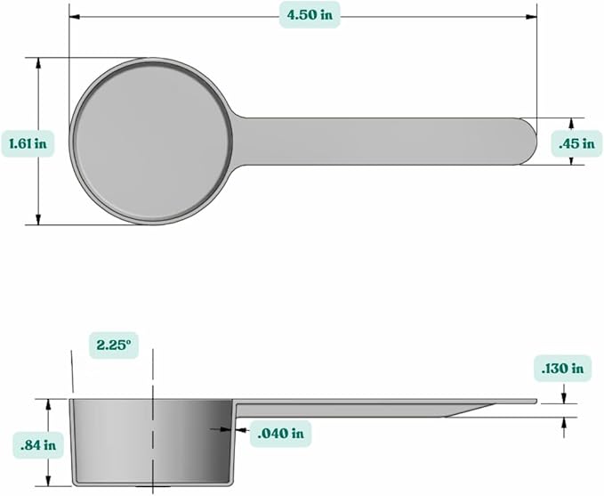 Supplement and Supply 1.5 Tablespoon (23 mL) Long Handle Plastic Measuring Spoon for Coffee, Protein Powder, Pet Food, Spices, Grains, Dry Goods – Food-Grade BPA-Free (Pack of 10)
