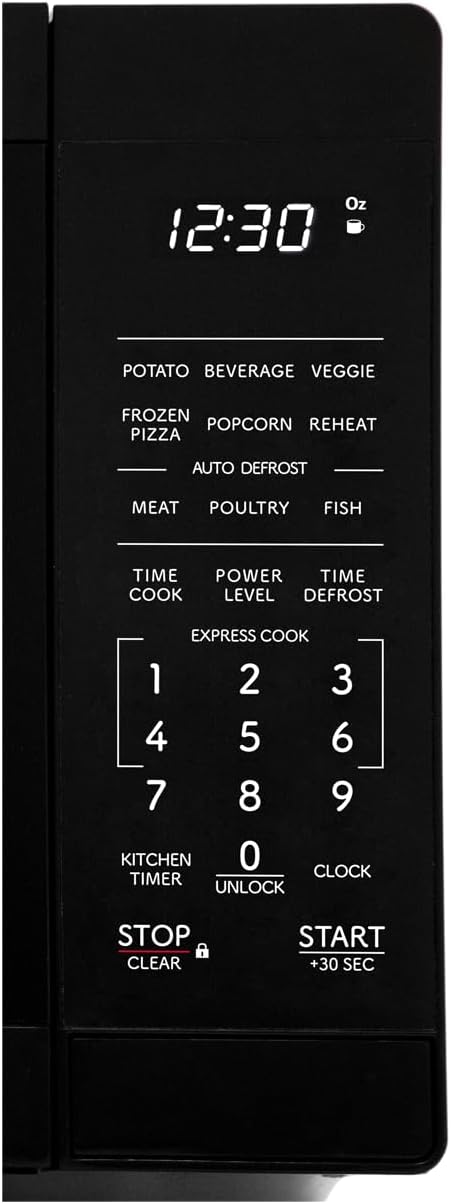 Sharp SMC0760KB 0.7 cu. ft. 700W Black Countertop Microwave Oven