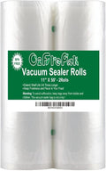 O2frepak 2Pack Vacuum Sealer Bags Rolls 11"x50' for Food Storage