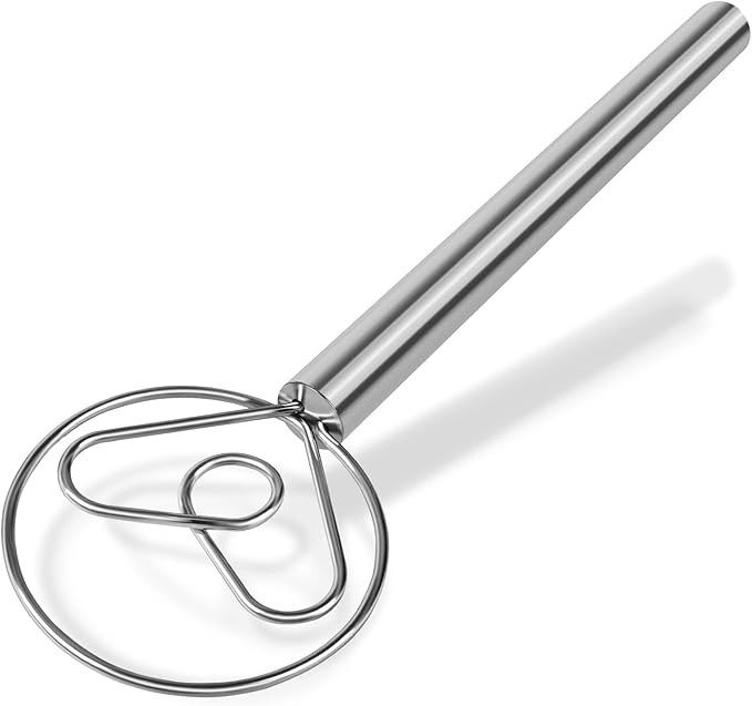 Maxjoy Danish Dough Whisk Stainless Steel for Sourdough Bread