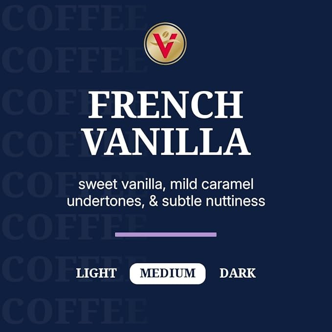 Victor Allen's Coffee French Vanilla Blend, Flavored Medium Roast, 80 Count Single Serve Coffee Pods for Keurig K-Cup Brewers