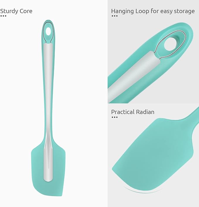 U-Taste 14in Extra Large Silicone Spatula, 480°F Heat Resistant, Aqua Sky
