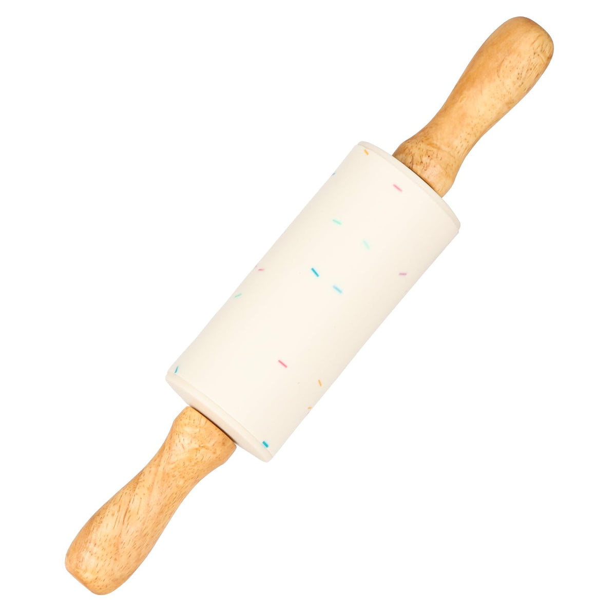 Honglida Mini Silicone Rolling Pin for Kids, Non-stick Surface Wood Handle, 9 Inch 2 Pack