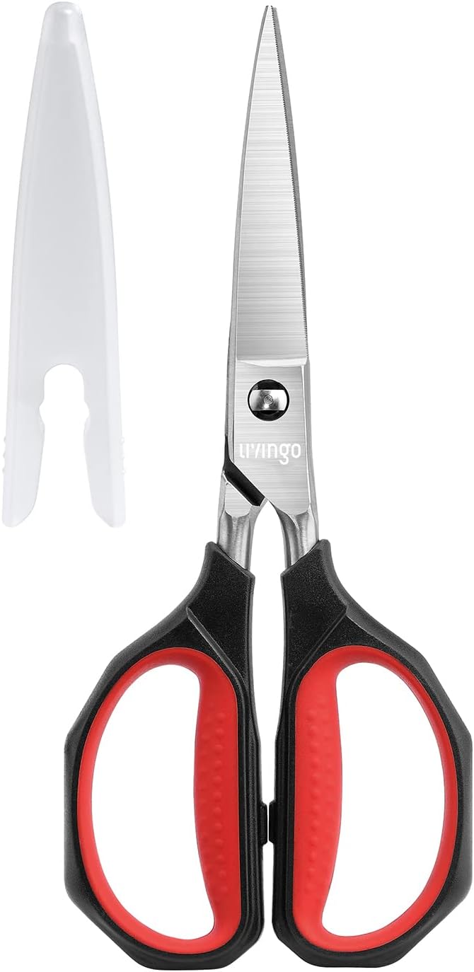 LIVINGO 8.5" Heavy Duty Kitchen Shears Stainless Steel Come Apart Scissors