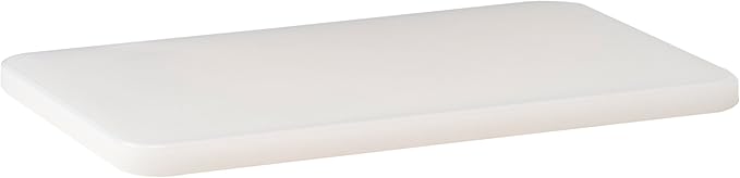 Winco 6" x 10" White Heavy-Duty Plastic Cutting Board