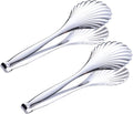 Enwinner Buffet Cooking Serving Tongs, 12 inch Kirsite Catering Chef Food Salad BBQ Serving Utensils, Set of 2(stainless steel) (Stainless Steel)