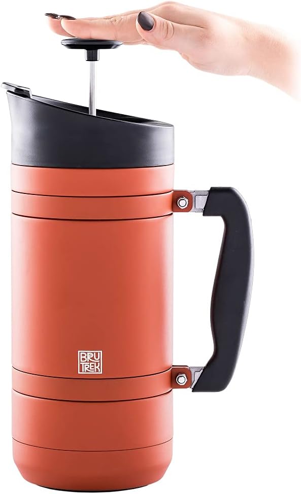 BruTrek by Planetary Design | BaseCamp French Press | 48 fl.oz - RedRock
