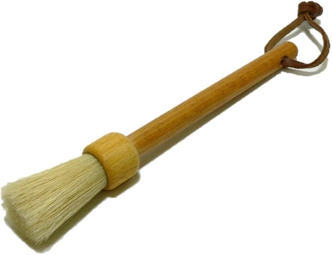 Valentino Garemi Pastry Brush – Natural Boar Bristle & Wooden Handle – Baking Brush for Egg Wash, Butter, Glaze & BBQ – Made in Germany