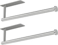 Paper Towel Holder,Self-Adhesive or Drilling， Brushed Nickel, 2 Pack
