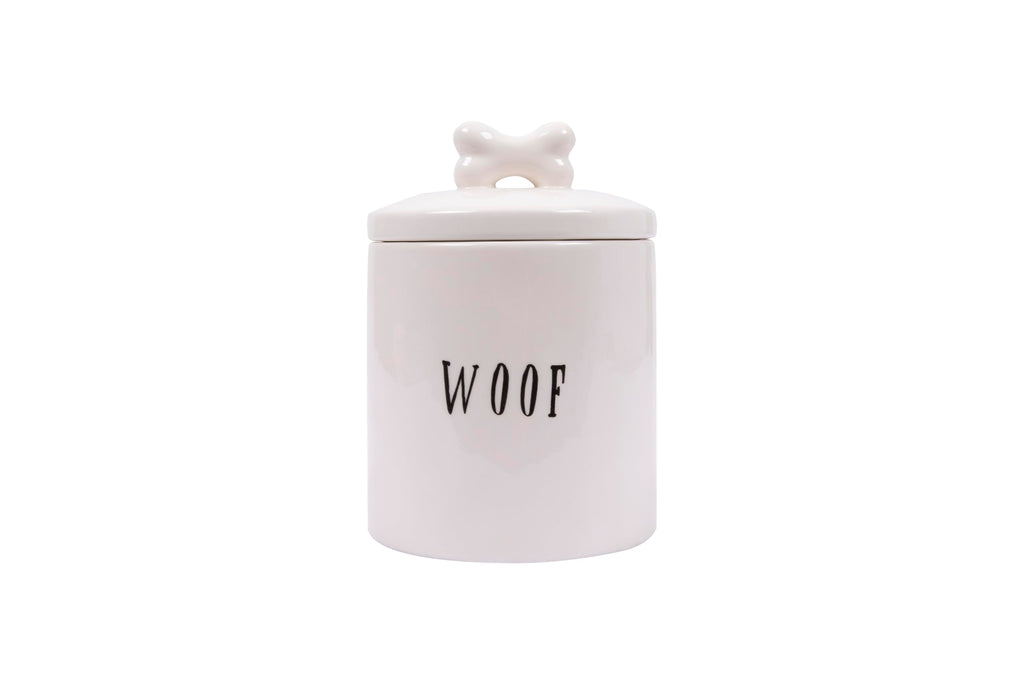 Creative Co-Op Woof Jar with Bone Handle on Lid