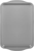 Bakeley 15-Inch Baking Sheet Pan, Non-Stick Jelly Roll Carbon Steel Naturally Slick Ceramic Coating Rimmed Cookie Sheet Pan for Oven Roasting Meat Bread - 15" x 10"