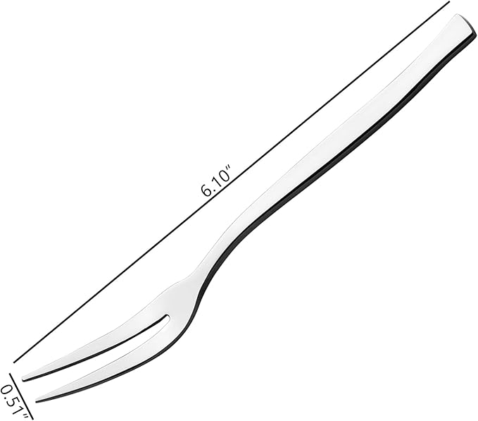 Eagrye Tasting Cocktail Forks, 12-Piece Stainless Steel Fruit Forks, F