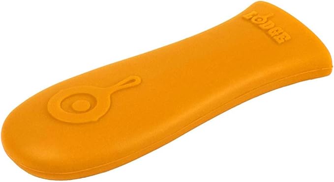 Lodge Silicone Hot Handle Holder - Heat-Resistant Cast Iron Skillet Handle Cover for Pans 9 Inches & Larger - Dishwasher-Friendly Silicone Hot Grip Sleeve - Reusable Skillet Accessory - Red