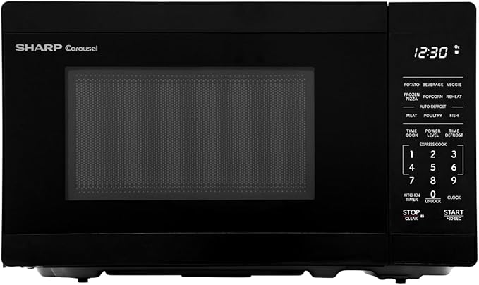 Sharp SMC0760KB 0.7 cu. ft. 700W Black Countertop Microwave Oven