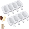 Ouddy Life Popsicle Molds Set of 2, Ice Pop Molds Silicone Cake Pop Mold
