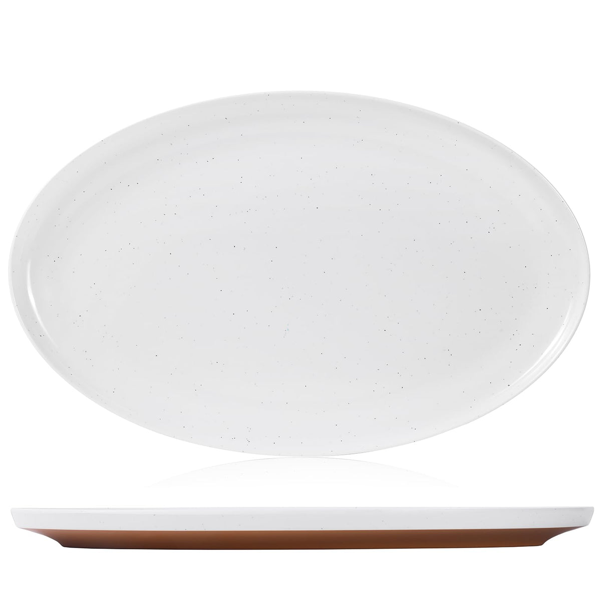 Webbylee 6-inch Melamine Bowls set of 6-20-ounce Dinnerware Cereal Bowls for Soup, Salad & Dessert | Dishwasher Safe & Space Saving(White/Grey)