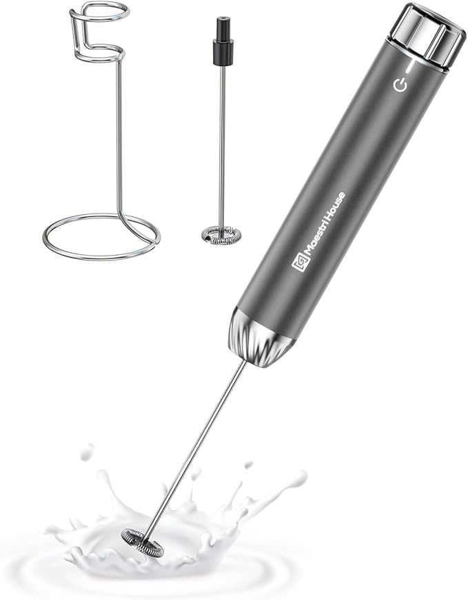 Maestri House LunaFro Max Rechargeable Milk Frother,Stepless Speed Control