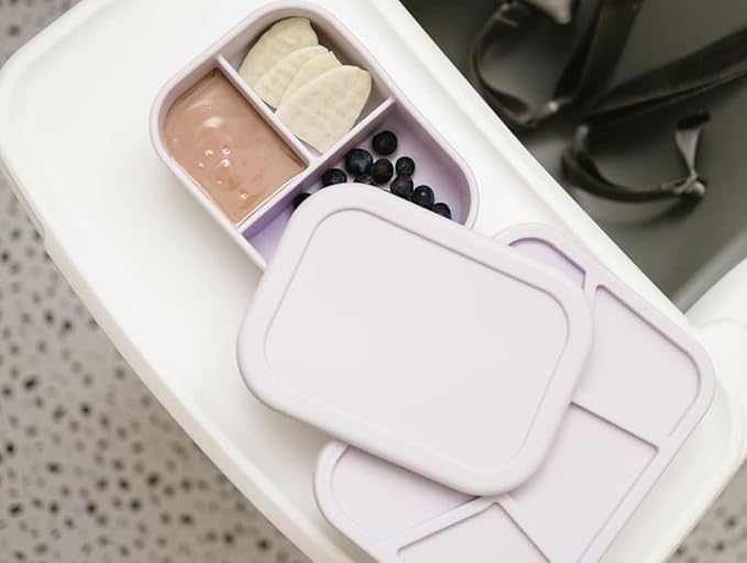 Ullabelle Silicone Bento Box |Portable, Leak Resistant, Food-Grade (Grey Bento), Standard
