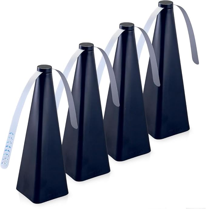 Treva Bug Fan Fly Deterrent with Holographic Blades 4-Pack Black
