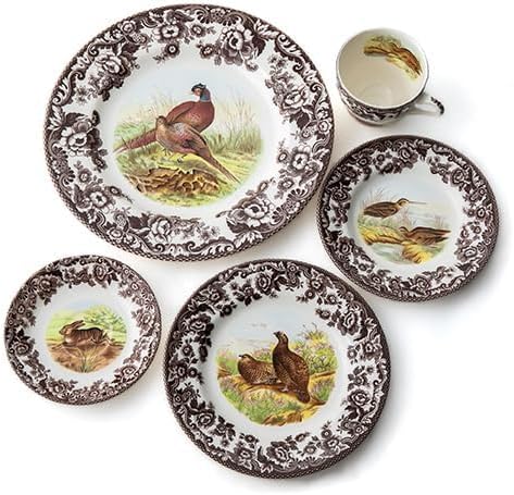 Spode – Woodland – Dinner Plate – Red Grouse - Brown/White