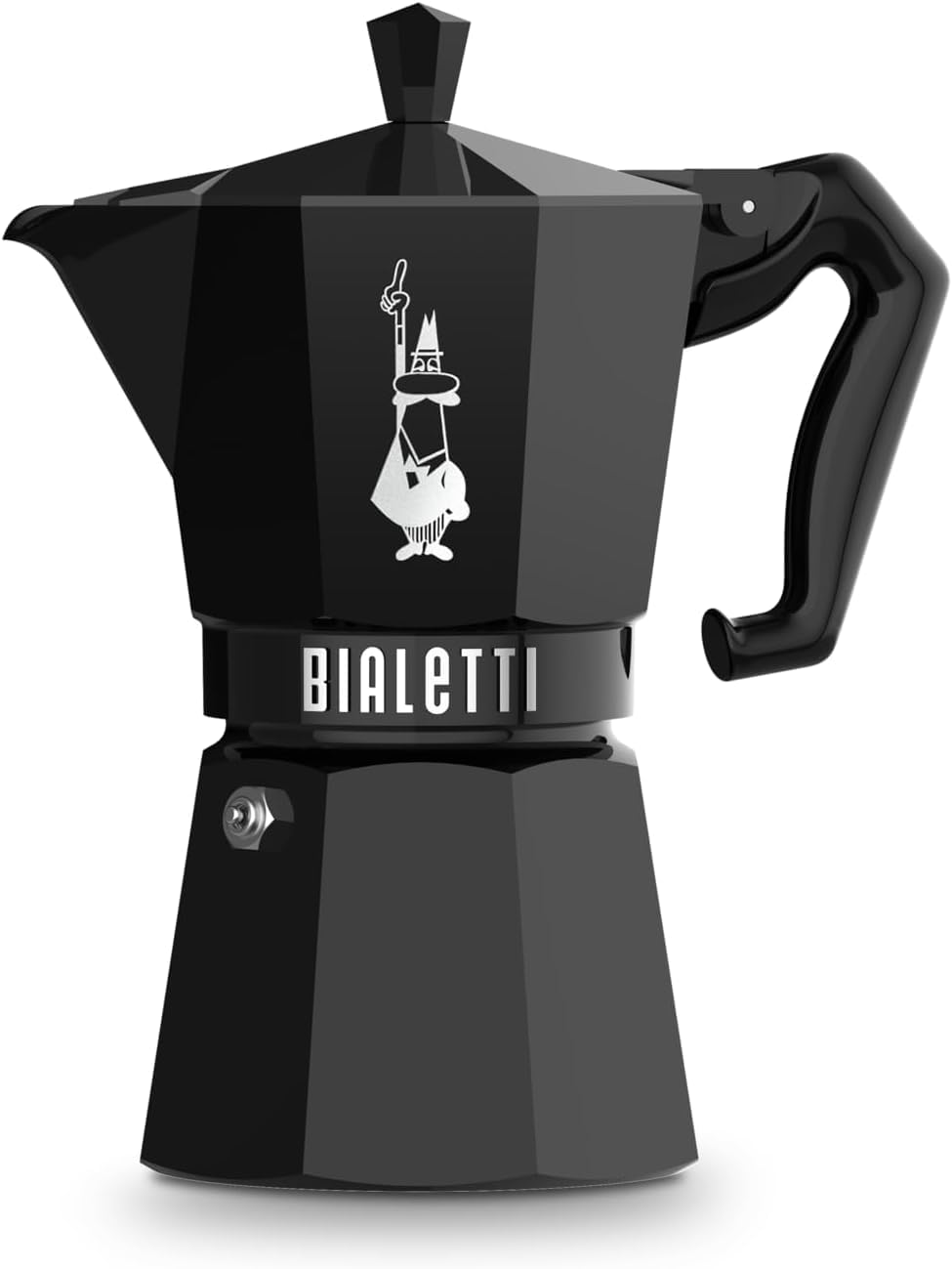 Bialetti Mocha Exclusive Black 6 Cup Open Fire (Coffee Maker, Espresso Maker, Makinetta)
