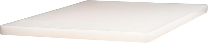 Winco 12" x 18" White Heavy-Duty Plastic Cutting Board