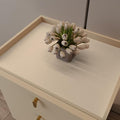 Zinkooat Nightstand Cover - 12x12 Inch Waterproof Easy to Clean Can Conceal Flaws Protector The Table Top from Scratches Used for Dining (Off White+Light Gray 12x12)