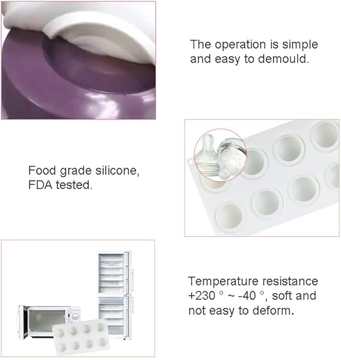 OCPO Kitchen 3D Spiral Silicone Mold for Baking Mousse Cake, 6 Cavities