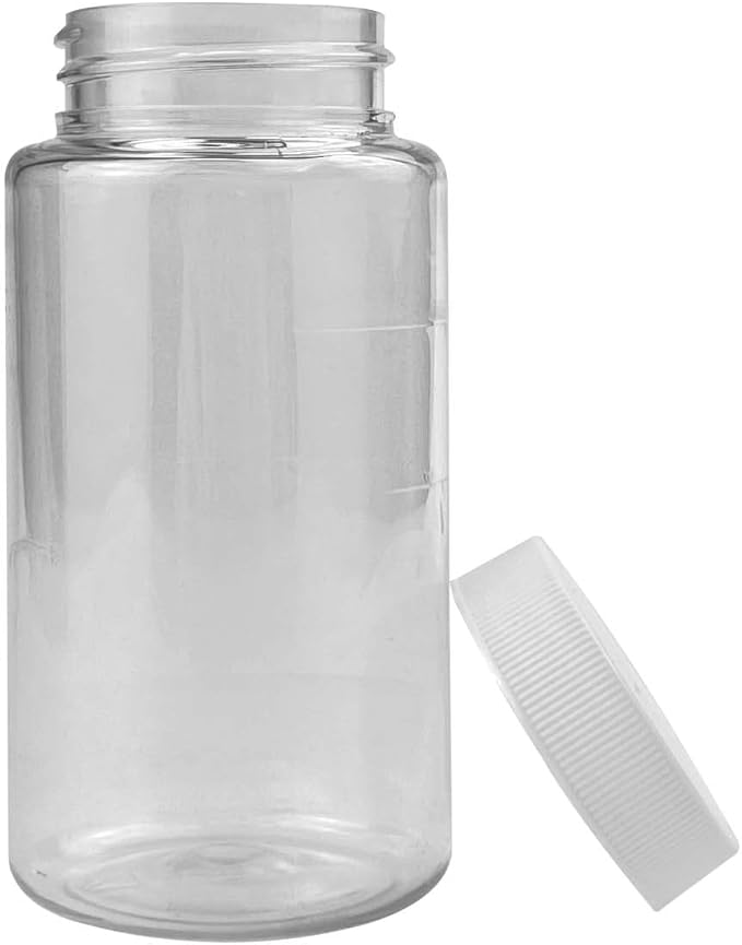 LUBEFLEX Oil Sampling Bottle - MADE IN USA - Pack of 17 Oil Analysis Sampling Clear Plastic Bottle 4 oz (120 ml) Capacity with 38-400 cap size - FDA Compliant and BPA Free
