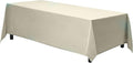 Gee Di Moda Rectangle Tablecloth - 70 x 120 Inch Ivory Table Cloth for 6 or 8 Foot Rectangle Tables - Heavy Duty Washable Fabric - for Holiday Party, Dinner, Weddings, Baby Shower & Events