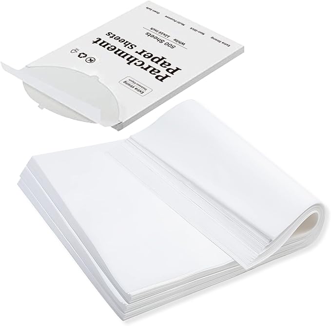 Katbite 500 Pcs Parchment Paper Baking Sheets, 16x24 Inch, Heavy Duty