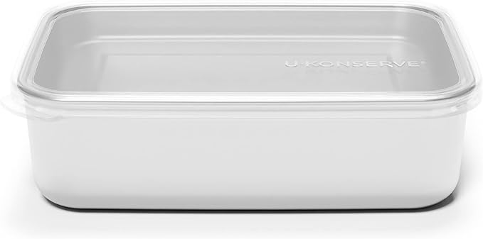 U-Konserve 45oz Stainless Steel Food Container Bento Box Clear Silicone Lid