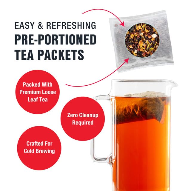Tiesta Tea - Cherry Punch Cold Brew, Loose Leaf, Sweet Cherry Herbal Tea