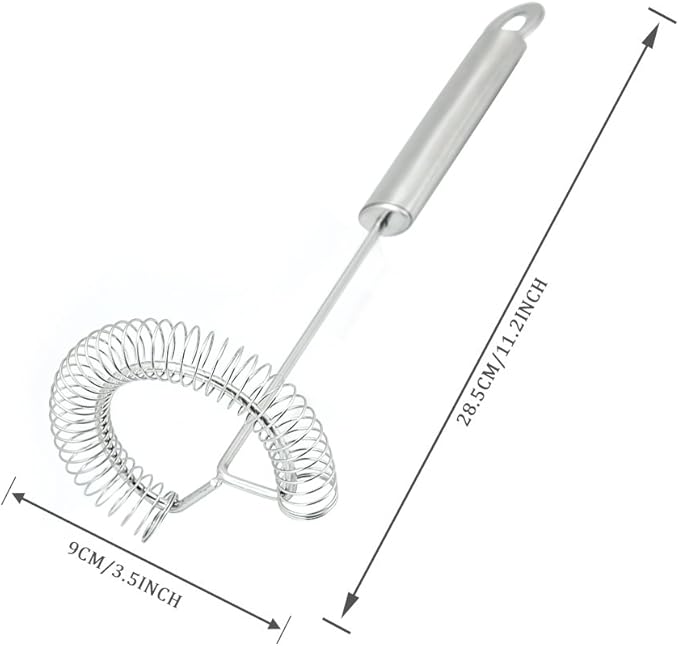 TAFOND Whisk,Spiral Whisks Egg Beater for Blending Mixing Stirring, Non-Stick Stainless Steel Whisk,11.2 inch