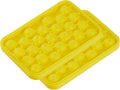 Obsoorth Round Ice Cube Tray 2 Pack BPA Free Silicone Flexible Easy Release 1.1 Inch x 50PCS Small Ice Ball Maker Mold for Whiskey, Cocktail, Chilling (Yellow)