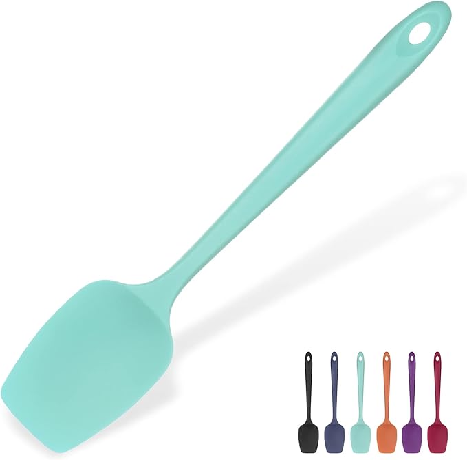 U-Taste Silicone Spoon Spatula, 600°F High Temp Spoonula, 11.38", Aqua Sky