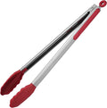 U-Taste Kitchen Tong for Cooking, 600ºF Heat-Resistant Silicone, 16in/Red