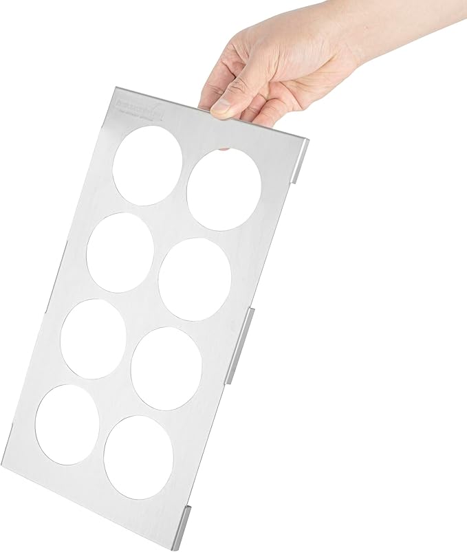 Restaurantware Squeeze Bottle Organizer - 1 Count - 12.795 x 7.087 x 0.394 Inches Stainless Steel Condiment Holder - Pan-Compatible Bottle Holder - Silver