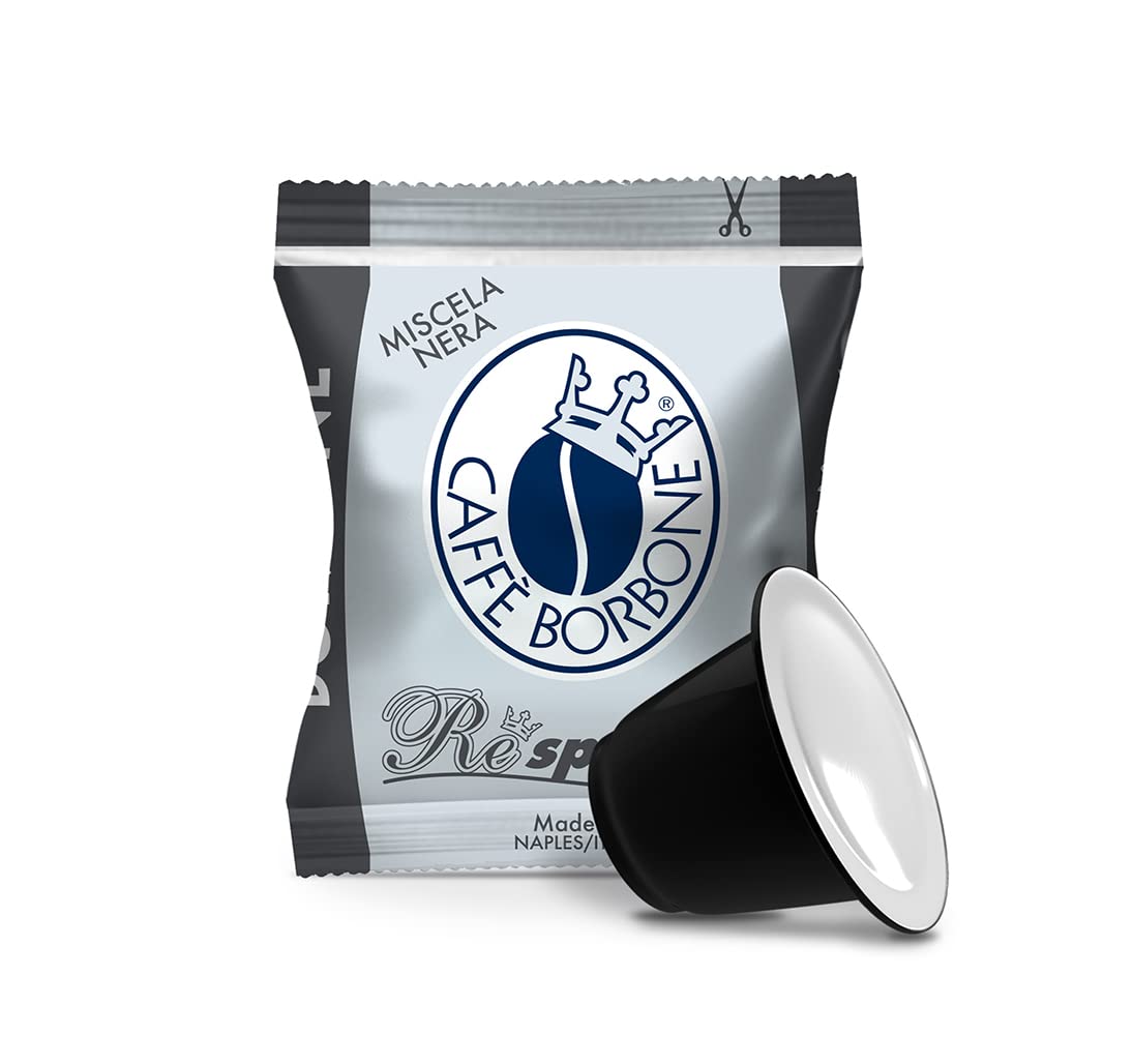 Caffè Borbone Coffee Capsules, Blue Blend, Medium Roast, 50 Count, Compatible with Nespresso, Made in Italy
