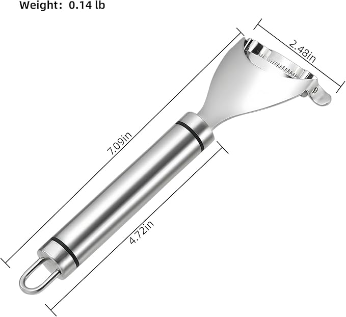 Corn Cob Peeler, 2025 NEW Long Handle Stainless Steel Corn Peeler for Corn on the Cob Stripper Tool, Corns Peelers Stainless Steel Splitter Tool Easy Fast Corn Remover Tool for Home Kitchen (2pcs)