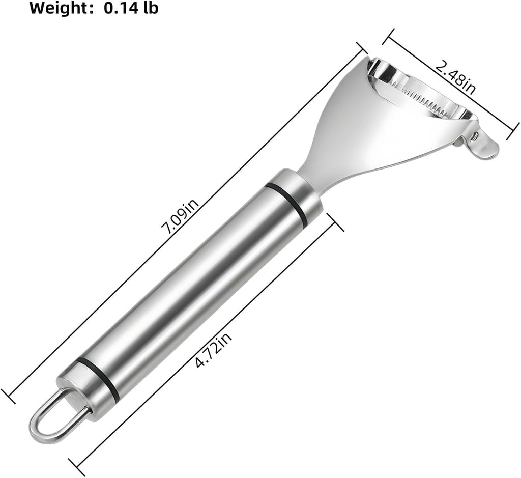Corn Cob Peeler, 2025 NEW Long Handle Stainless Steel Corn Peeler for Corn on the Cob Stripper Tool, Corns Peelers Stainless Steel Splitter Tool Easy Fast Corn Remover Tool for Home Kitchen (2pcs)