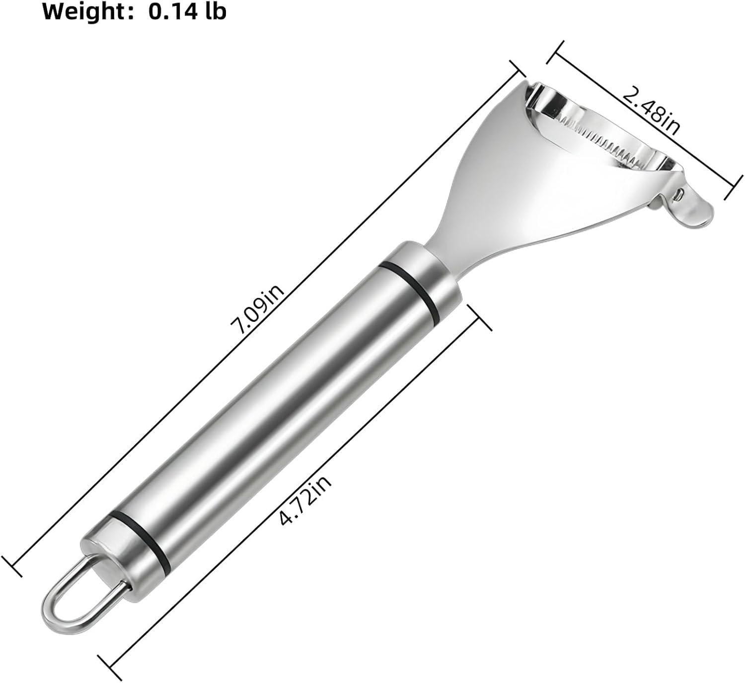 Corn Cob Peeler, 2025 NEW Long Handle Stainless Steel Corn Peeler for Corn on the Cob Stripper Tool, Corns Peelers Stainless Steel Splitter Tool Easy Fast Corn Remover Tool for Home Kitchen (2pcs)