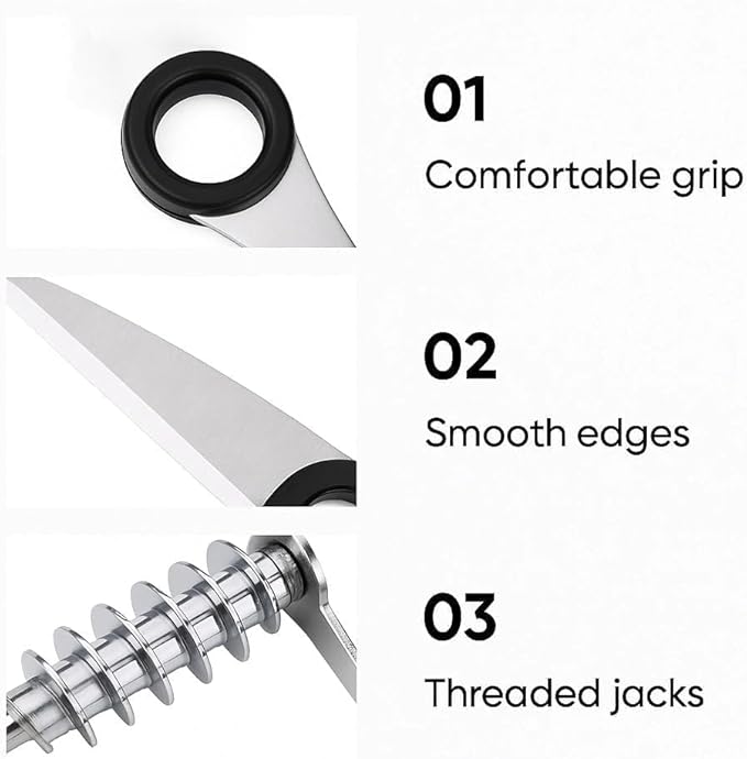 GYHZ Piranha Spiral Cutter, Stainless Steel Spiral Cutter for Veggies, Kitchen Spiralizer Tool for Cucumber, Potato, Carrot and More