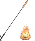 AGM Fire Pit Poker, 32" Fire Poker Stick with Wooden Handle