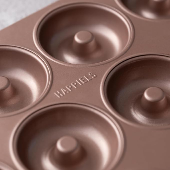 HAPPIELS 12 Well Donut Pan Nonstick, PFOA & BPA Free