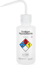 LABINVO Sodium Hypochloride Wash Bottles, Vol.500ml (17oz), Narrow Mouth, Self-Venting Safety Wash Bottles, LDPE Material, IN-WBS500，Pack of 1, IN-WBS501