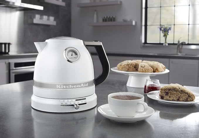 KitchenAid 1.5 L Pro Line Series Electric Kettle, Frosted Pearl White