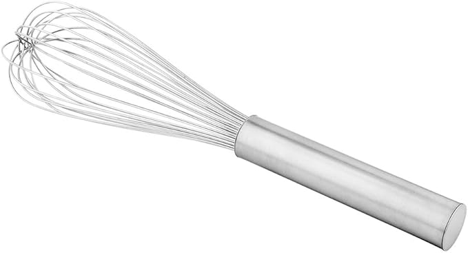 Met Lux 12 x 2.5 x 2.5 Inch Baking Whisk With Ergonomic Handle - Dishwashable Stainless Steel Whisk For Whipping Or Cooking